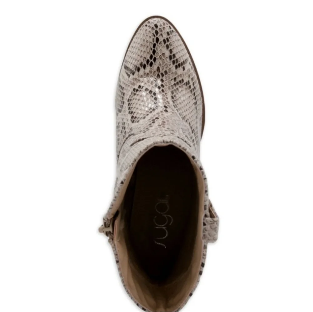 Sugar Tarah Western Booties Snake -7.5 - Picture 5 of 9